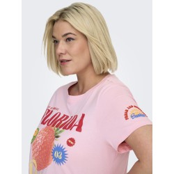 ONLY CARMAKOMA Bolette T-shirt - Romance Rose