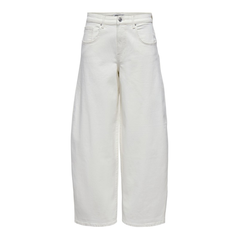 ONLY Tamy HW Barrel Denim - Ecru