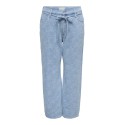 ONLY CARMAKOMA Gianna MW Straight Flower Jeans - Light Blue Denim