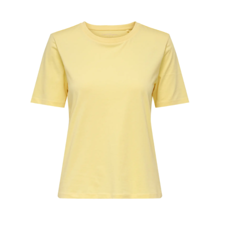 ONLY Happy S/S Rund Hals T-shirt - Sunlight