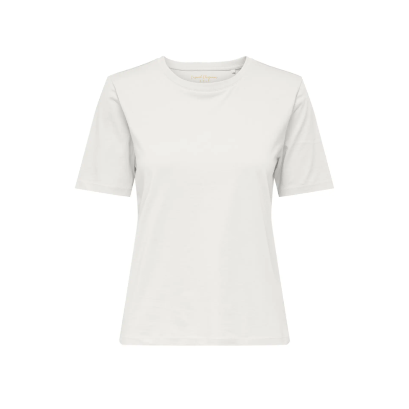 ONLY Happy S/S Rund Hals T-shirt - Cloud Dancer