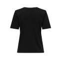 ONLY Happy S/S Rund Hals T-shirt - Sort