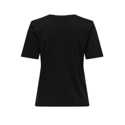 ONLY Happy S/S Rund Hals T-shirt - Sort
