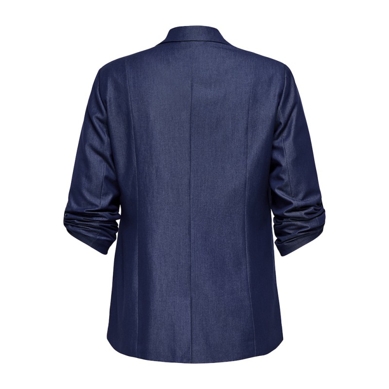 ONLY CARMAKOMA Kayle 3/4 Hør Blazer - Sky Captain