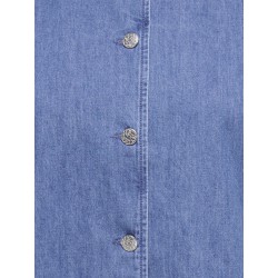 ONLY CARMAKOMA Astra S/S Denim Skjorte - Medium Blue Denim