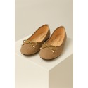 VANTING Ballerina Dame Sko - Camel
