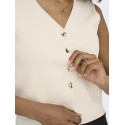 JDY Astra S/L Vest - Eggnog