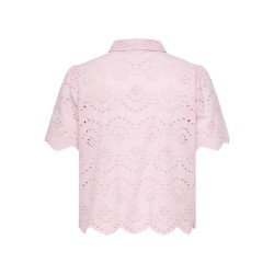 CARMAKOMA Valais Broderi anglaise skjorte - Pink Lady