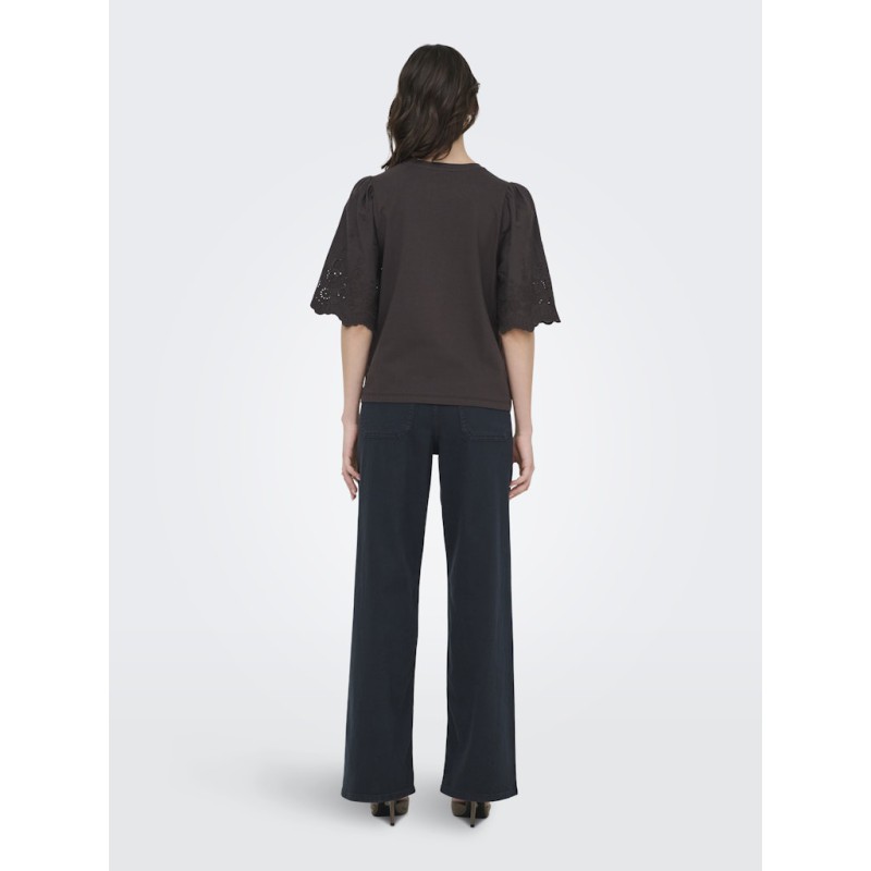 JDY Lair Blonde S/S Top - Chocolate Torte