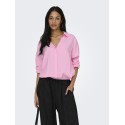 ONLY Zazima L/S Loose Fit Skjorte - Pink Lady
