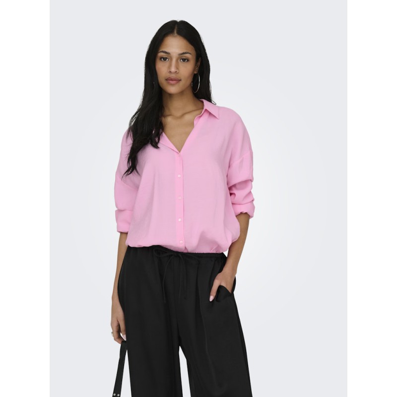 ONLY Zazima L/S Loose Fit Skjorte - Pink Lady