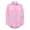ONLY Zazima L/S Loose Fit Skjorte - Pink Lady