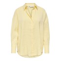 ONLY Zazima L/S Loose Fit Skjorte - Double Cream