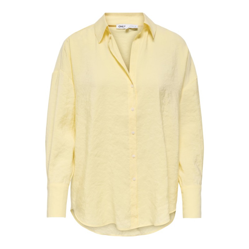 ONLY Zazima L/S Loose Fit Skjorte - Double Cream