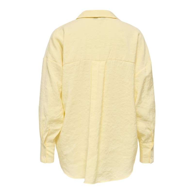 ONLY Zazima L/S Loose Fit Skjorte - Double Cream