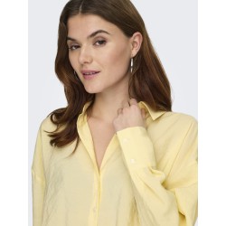 ONLY Zazima L/S Loose Fit Skjorte - Double Cream
