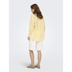 ONLY Zazima L/S Loose Fit Skjorte - Double Cream