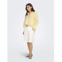 ONLY Zazima L/S Loose Fit Skjorte - Double Cream