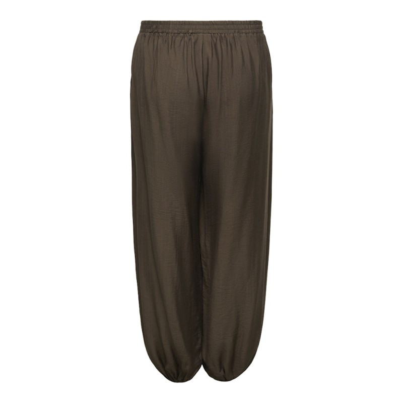 ONLY CARMAKOMA Camille Harem Ballon Fit Pants - Chocolate Martini