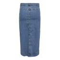 ONLY CARMAKOMA Irina Button Down Maxi Skirt - Medium Blue Denim
