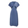 JDY Urba S/S Midi Satin Kjole - Vintage Indigo