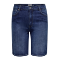 ONLY CARMAKOMA Sonny Denim Wide Shorts - Dark Blue Denim