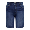 ONLY CARMAKOMA Sonny Denim Wide Shorts - Dark Blue Denim