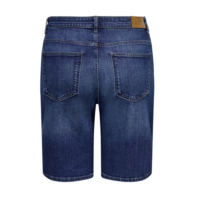 ONLY CARMAKOMA Sonny Denim Wide Shorts - Dark Blue Denim