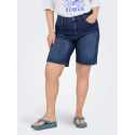 ONLY CARMAKOMA Sonny Denim Wide Shorts - Dark Blue Denim