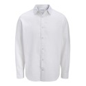 JACK & JONES Summer Hør L/S Skjorte - Hvid