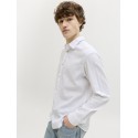 JACK & JONES Summer Hør L/S Skjorte - Hvid