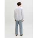JACK & JONES Summer Hør L/S Skjorte - Hvid