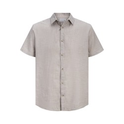 JACK & JONES Summer Hør S/S Skjorte - String