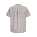 JACK & JONES Sommer Hør S/S Skjorte - String