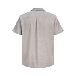 JACK & JONES Sommer Hør S/S Skjorte - String