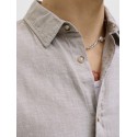 JACK & JONES Sommer Hør S/S Skjorte - String