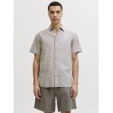 JACK & JONES Sommer Hør S/S Skjorte - String