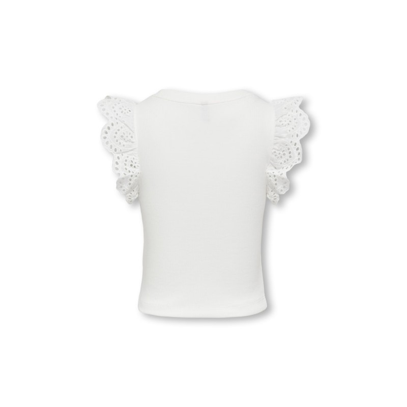 KIDS ONLY Drea S/S Top - Cloud Dancer