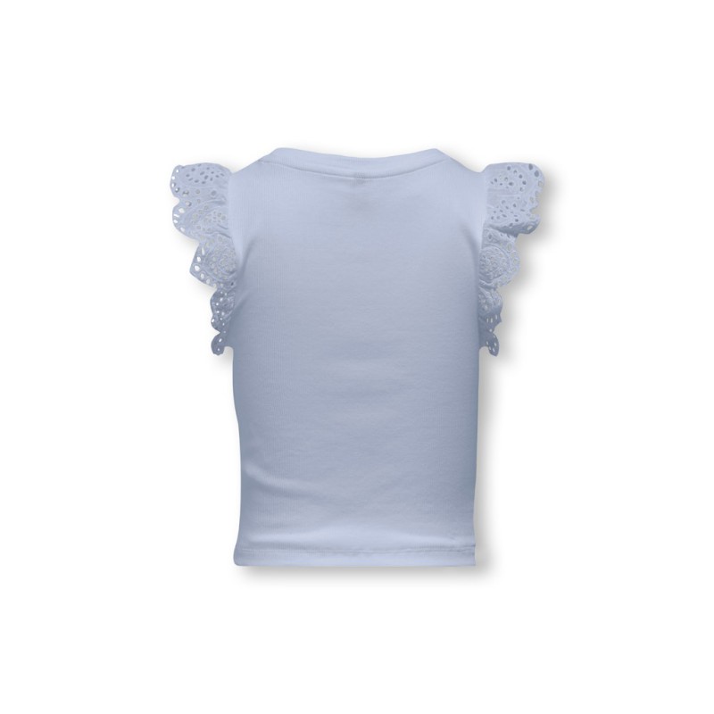 KIDS ONLY Drea S/S Top - Soft Chambray