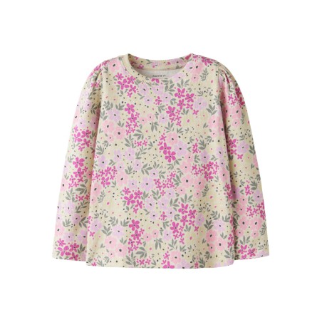 NAME IT Mini Dartias L/S Slim Top - Peyote Melange