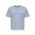 KIDS ONLY Helen S/S Loose T-shirt - Soft Chambray