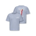 KIDS ONLY Helen S/S Loose T-shirt - Soft Chambray