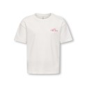 KIDS ONLY Helen S/S Loose T-shirt - Cloud Dancer