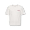 KIDS ONLY Helen S/S Loose T-shirt - Cloud Dancer