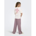 KIDS ONLY Helen S/S Loose T-shirt - Cloud Dancer