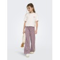 KIDS ONLY Helen S/S Loose T-shirt - Cloud Dancer