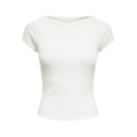 ONLY Fenja S/S Boatneck Top - Cloud Dancer