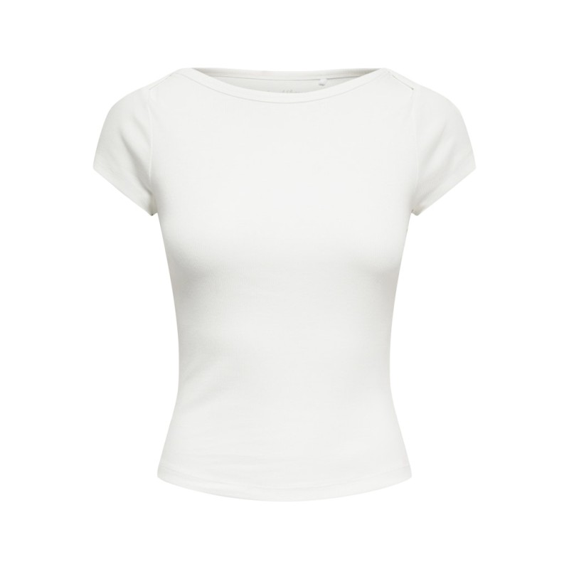 ONLY Fenja S/S Boatneck Top - Cloud Dancer
