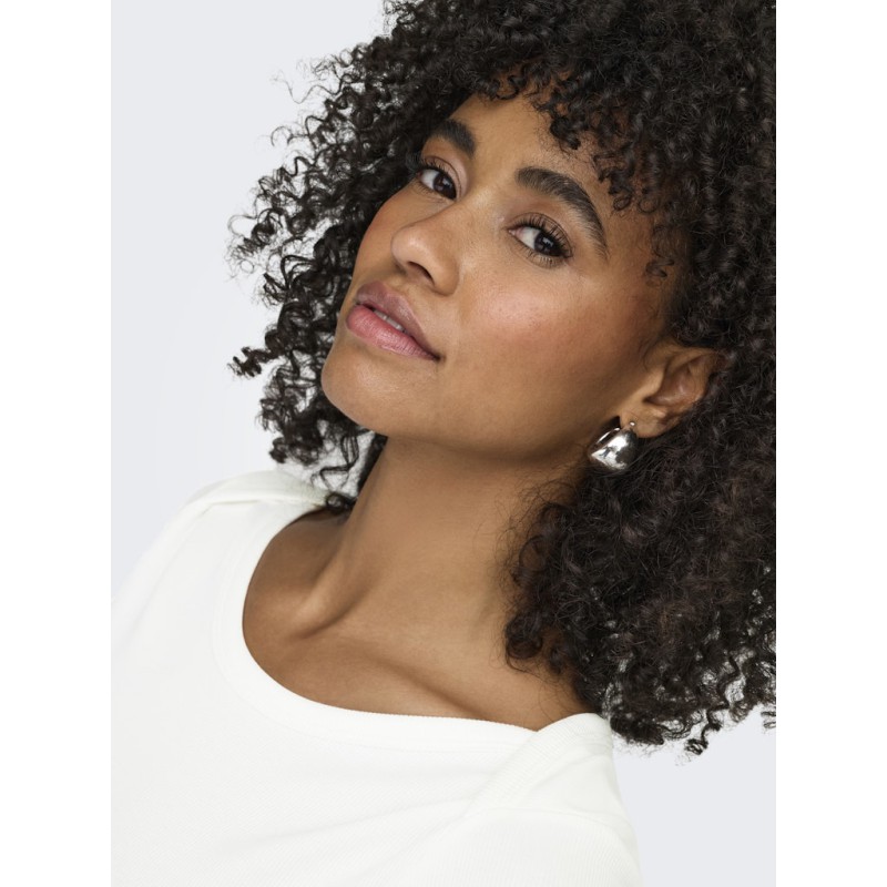 ONLY Fenja S/S Boatneck Top - Cloud Dancer