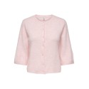 ONLY Viola S/S Rund Hals Strik Cardigan - Pale Lilac